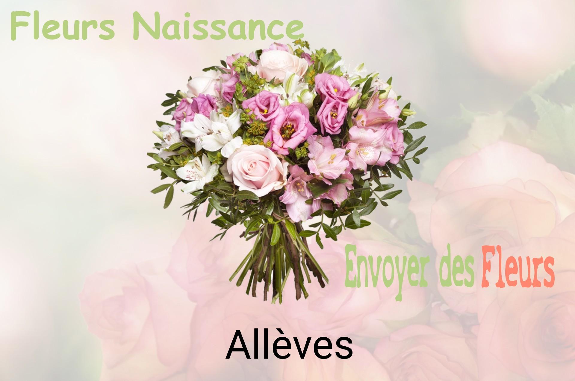 Bouquet de fleurs de naissance livré à Allèves